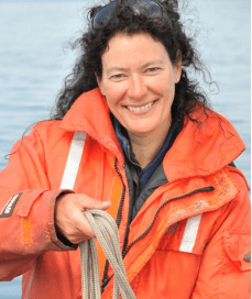 Photo from Department of Fisheries and Oceans website of Dr. Véronique Lesage.